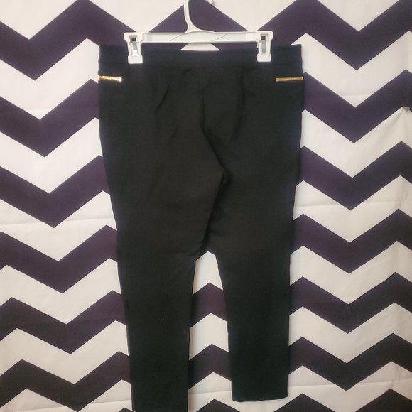 Black stretch chino pants/slacks - Picture 2 of 3